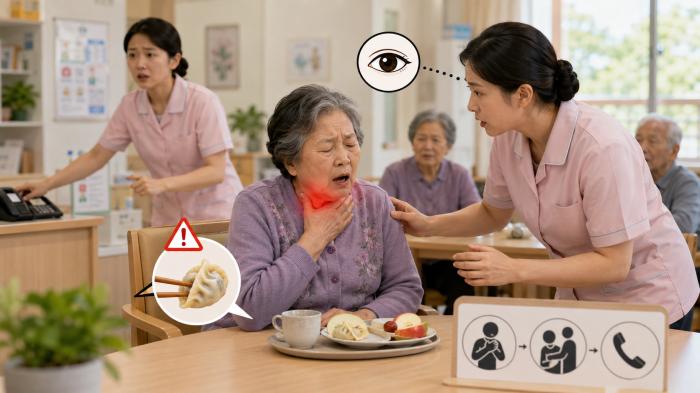 어르신 식사는 돌봄이고 간식도 돌봄이다 작은 음식 하나가 생명을 위협할 수 있는 만큼 장기요양기관의 안전관리는 식판 위에서부터 시작된다이미지AI