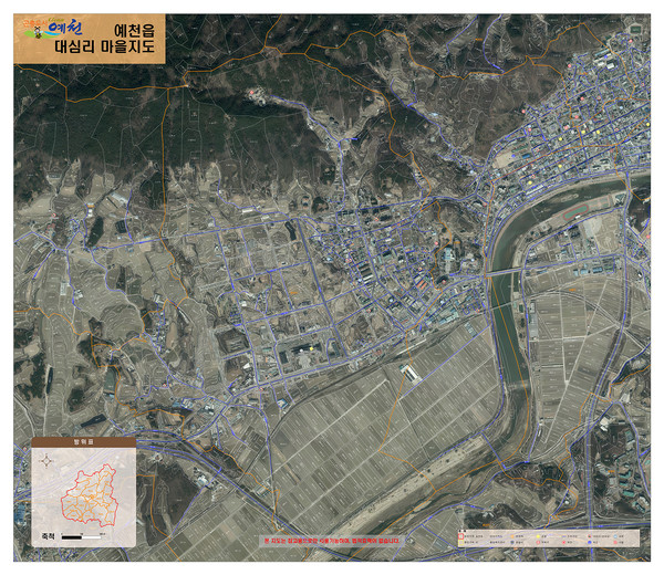 예천읍 대심리 마을지도 사진제공예천군