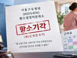 160시간 채워도 근무표가 들쭉날쭉하면 ‘1인’ 아니다…4,862만원 환수 확정 기사 이미지
