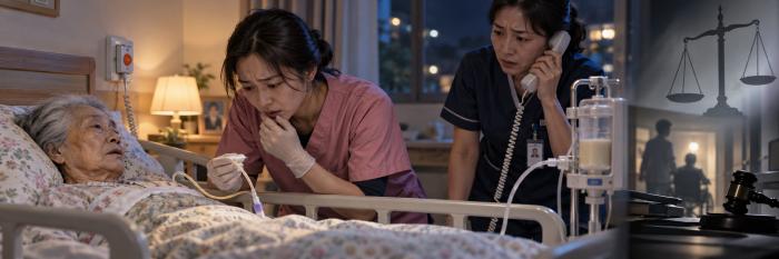 이번 판결은 장기요양기관의 업무분장이 서류와 교육에 머물러서는 안 된다는 점을 보여준다 의료행위와 요양보호사 업무의 경계를 정하고 매뉴얼을 비치하는 것만으로는 부족하다 야간과 휴일 등 실제 사고가 발생할 수 있는 시간에도 전문인력에게 즉시 연결되고 직원이 그 절차에 따라 행동할 수 있는 시스템이 실제로 작동해야 한다는 의미다이미지AI
